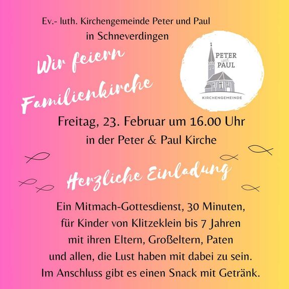 Ev Luth Kirchengemeinde Peter Und Paul Schneverdingen Familienkirche