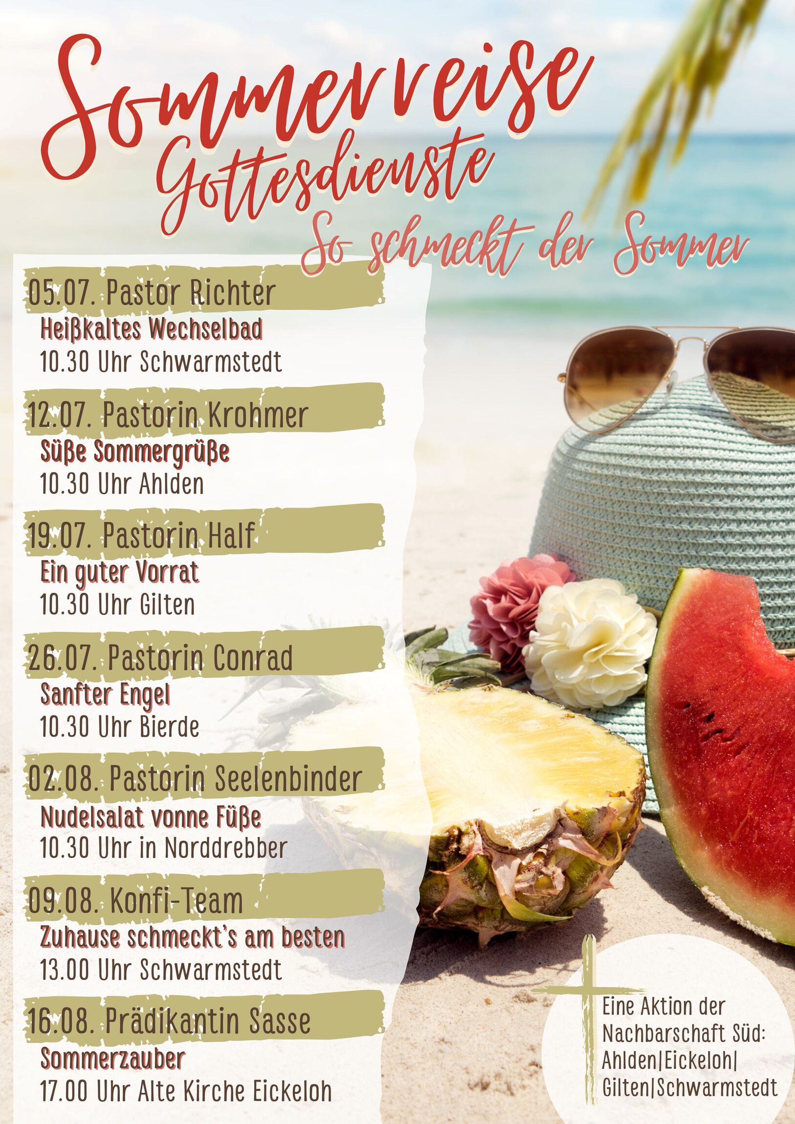 Plakat Sommerreise 2026