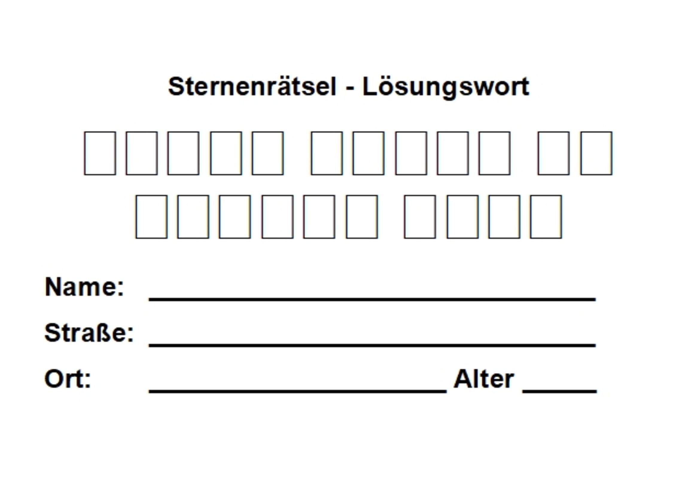 Sternenrätsel