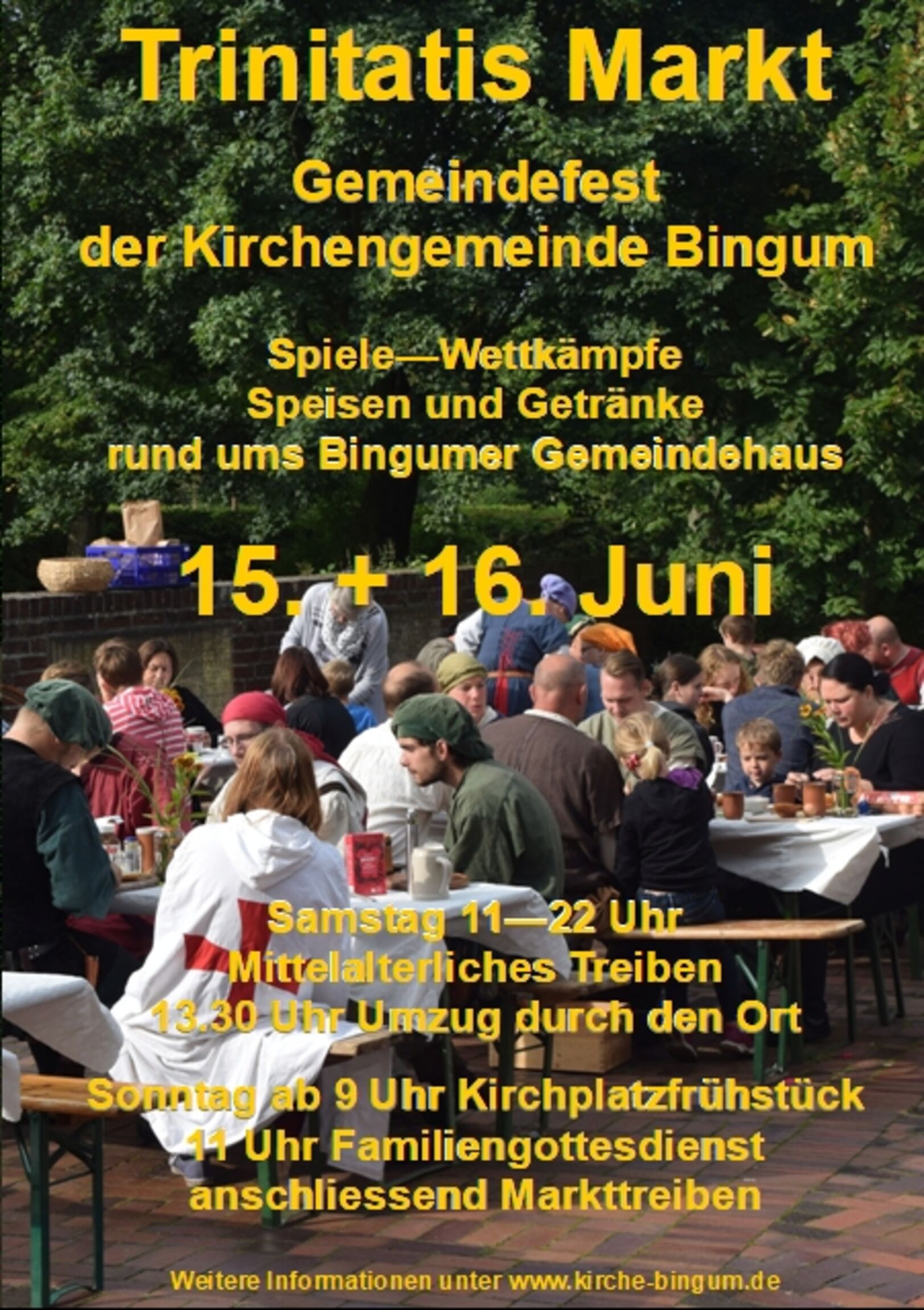 Plakat Trinitatismarkt Bingum