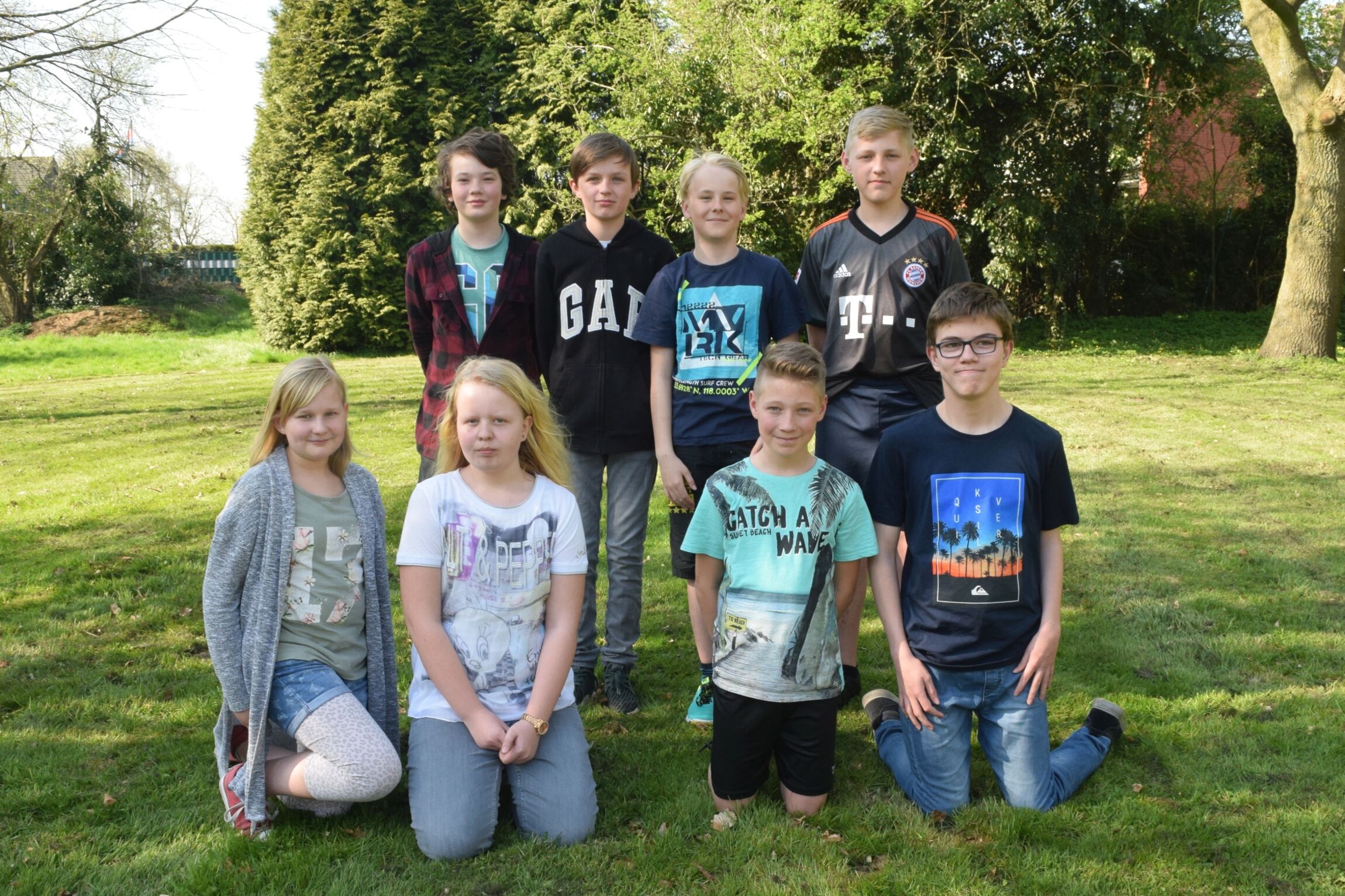 Die Vorkonfirmanden der Gemeinden Bingum und Holtgaste