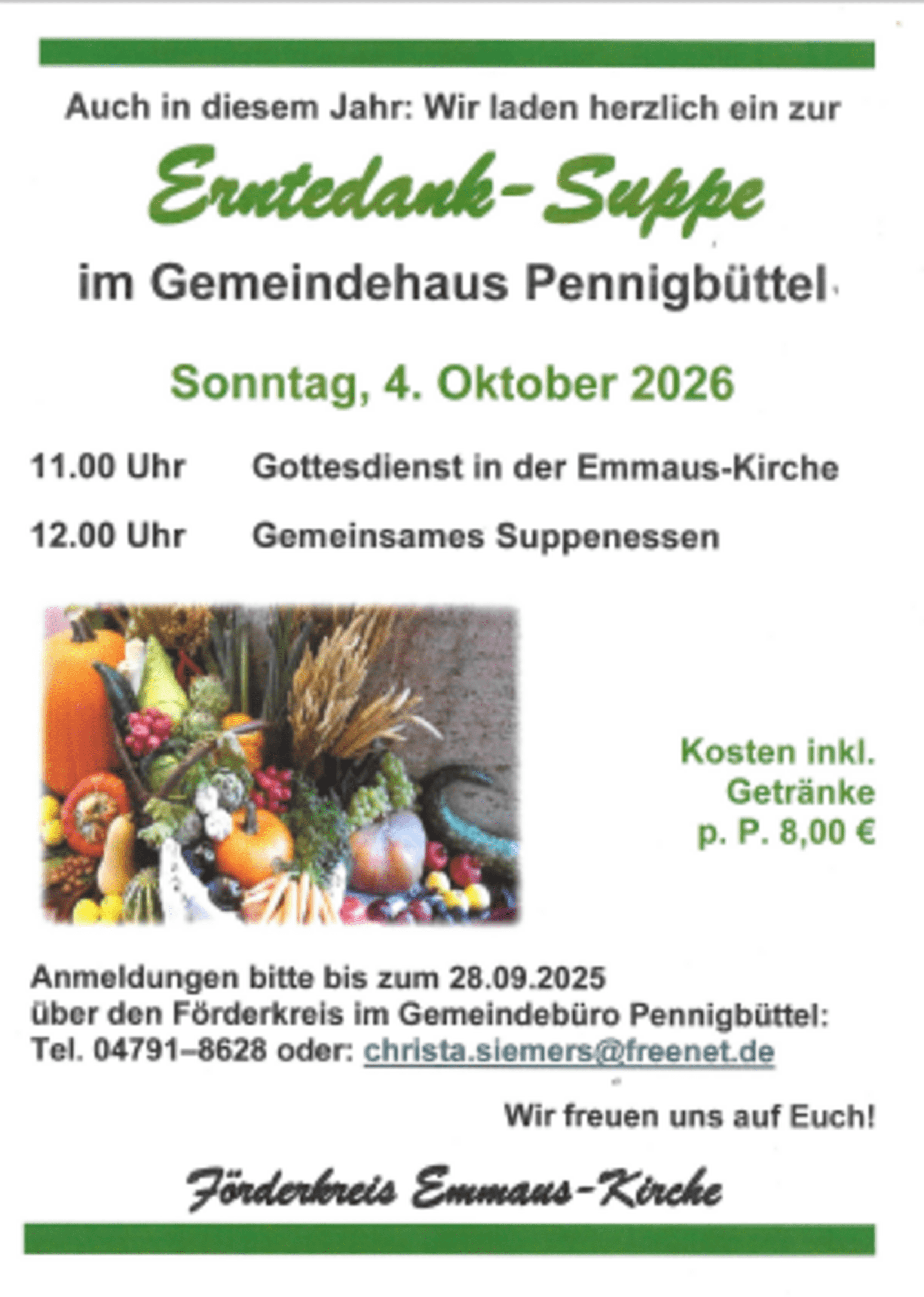 Entedank-Suppe 2026