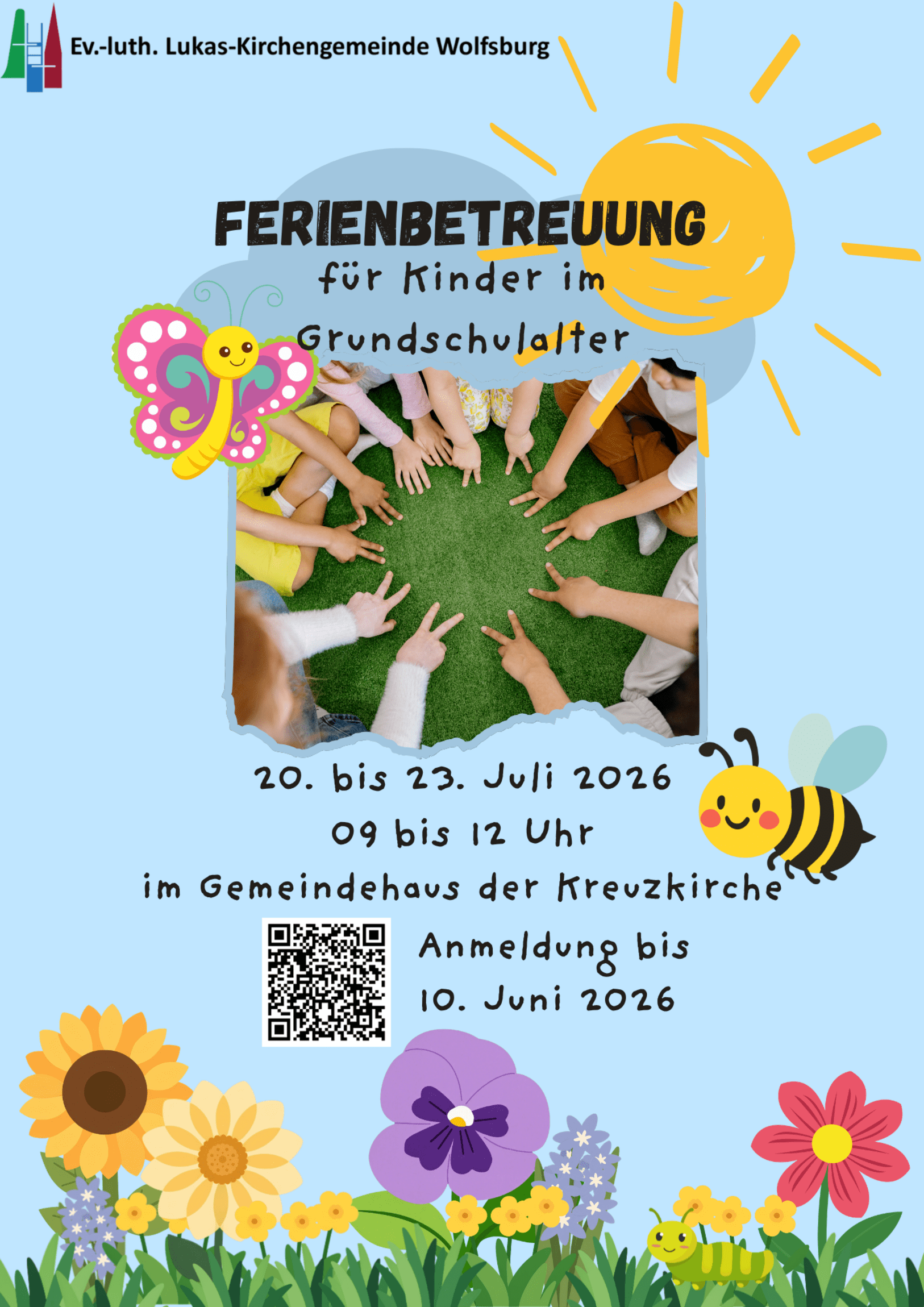 Plakat Ferienbetreuung Sommerferien 2026