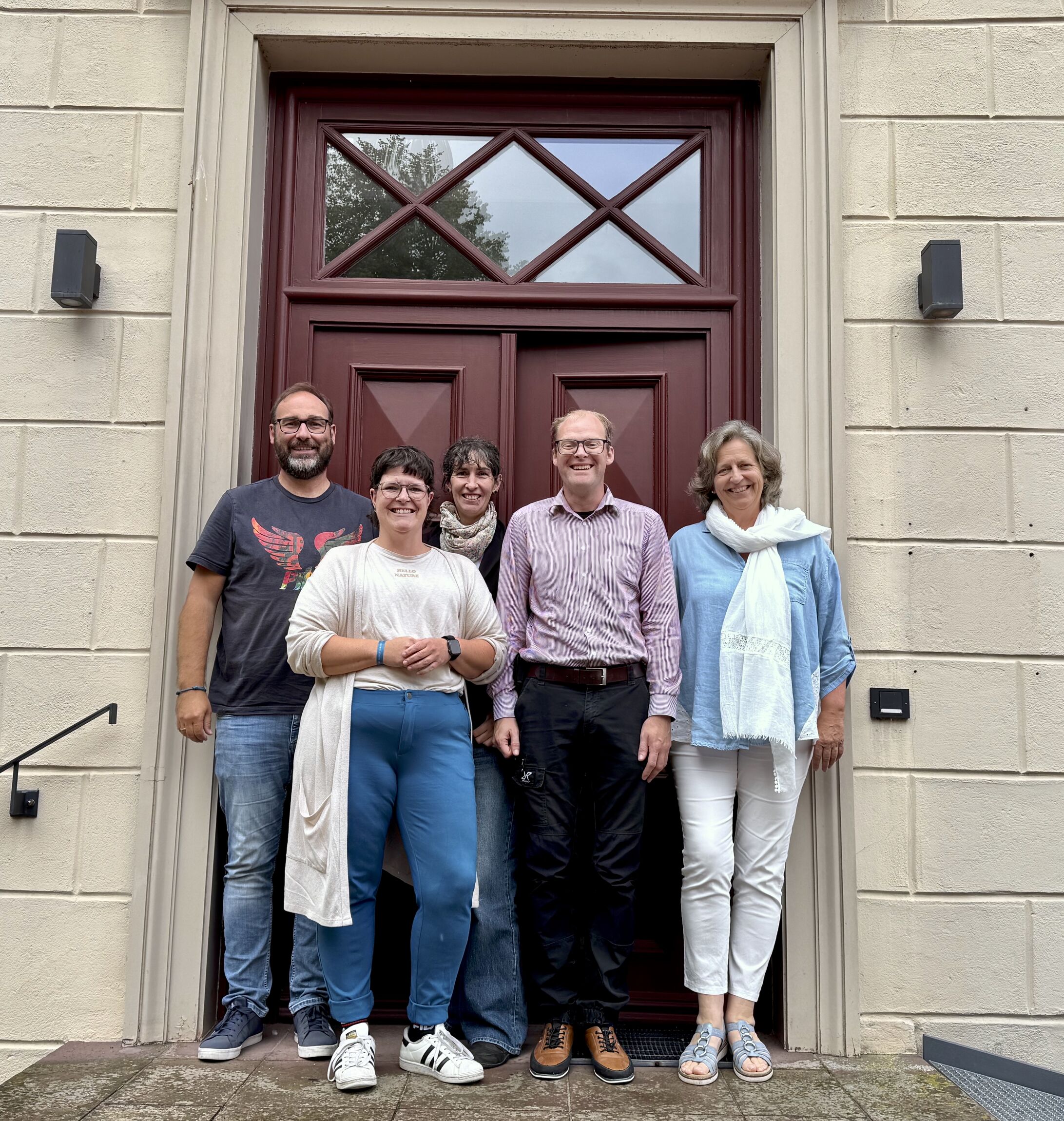 v.l.: Kevin de Vries, Sandra Thies, Jane Hruska, Dennis Schrade, Andrea Kracke