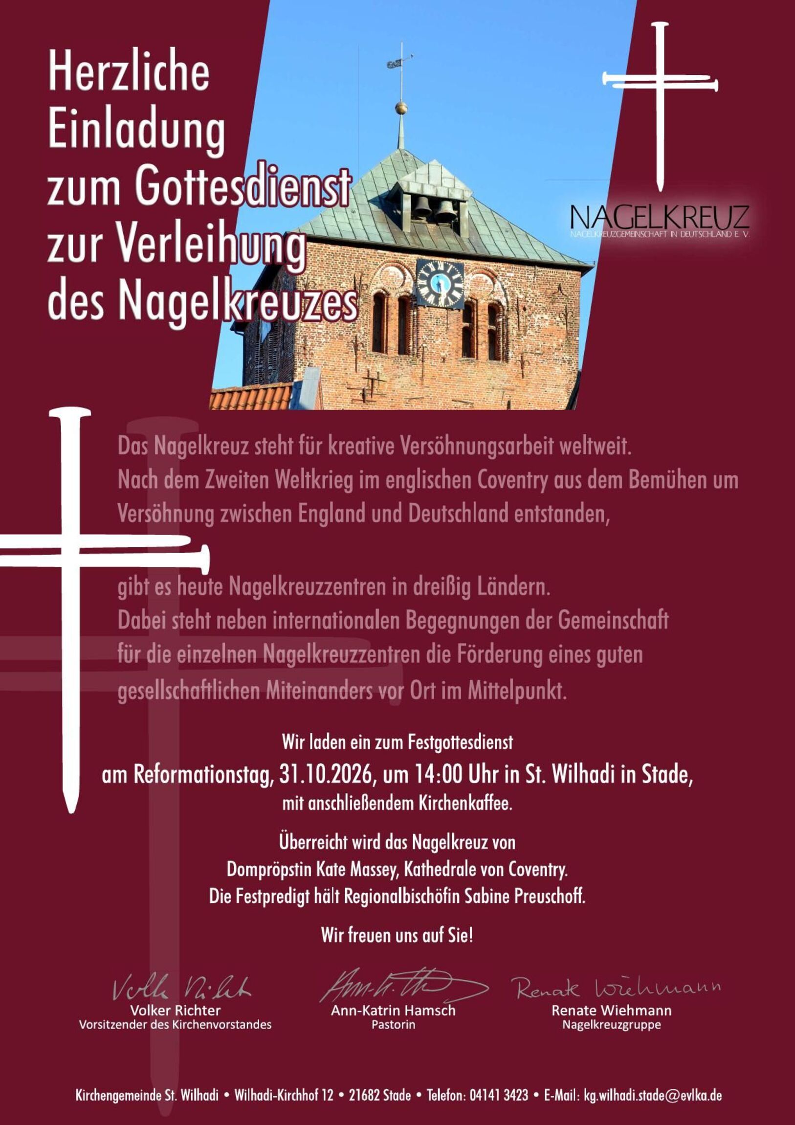 Nagelkreuzverleihung am 31.10.2026