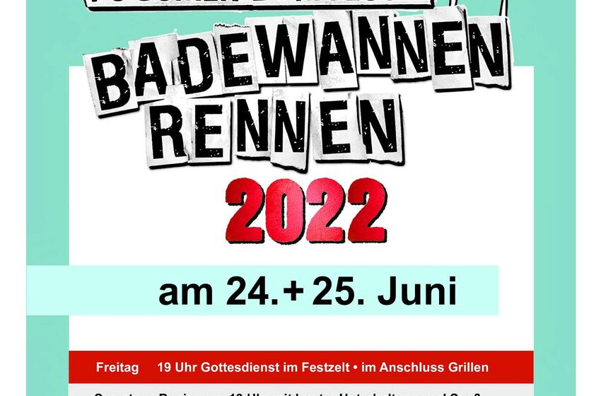 Badewannenrennen und Dorffest Pogum