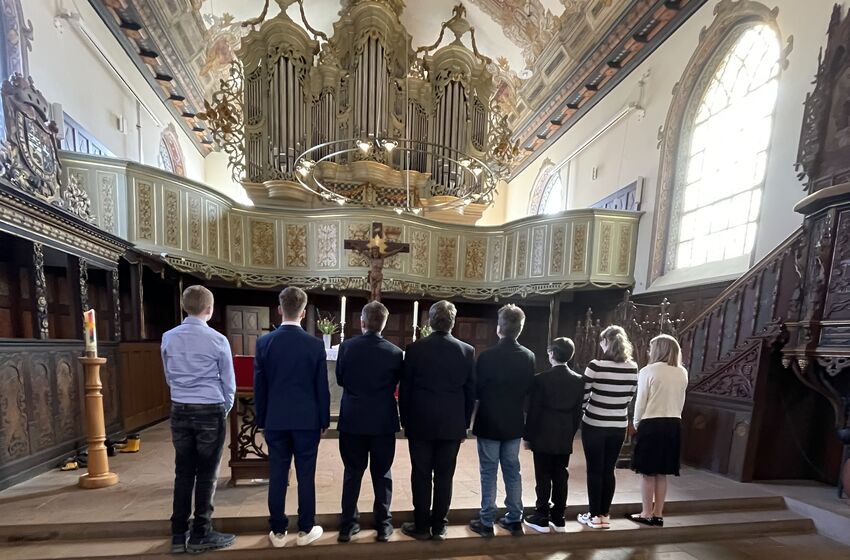 Konfirmanden des Konfirmationsgottesdienstes