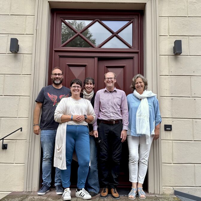 v.l.: Kevin de Vries, Sandra Thies, Jane Hruska, Dennis Schrade, Andrea Kracke