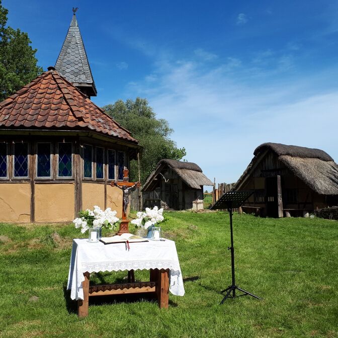 St. Christopherus von hinten 