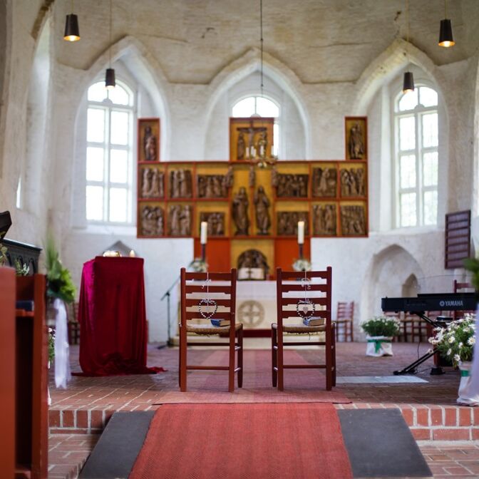 Trauung Blick zum Altar