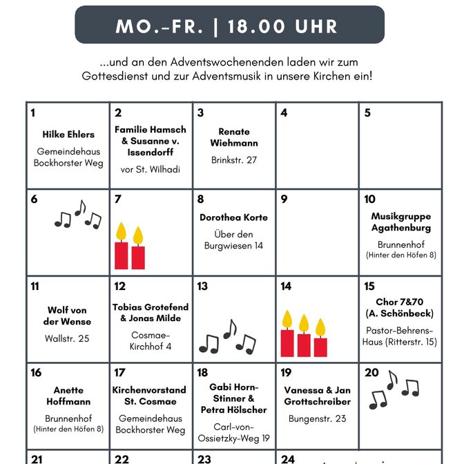 Lebendiger Advent 2025